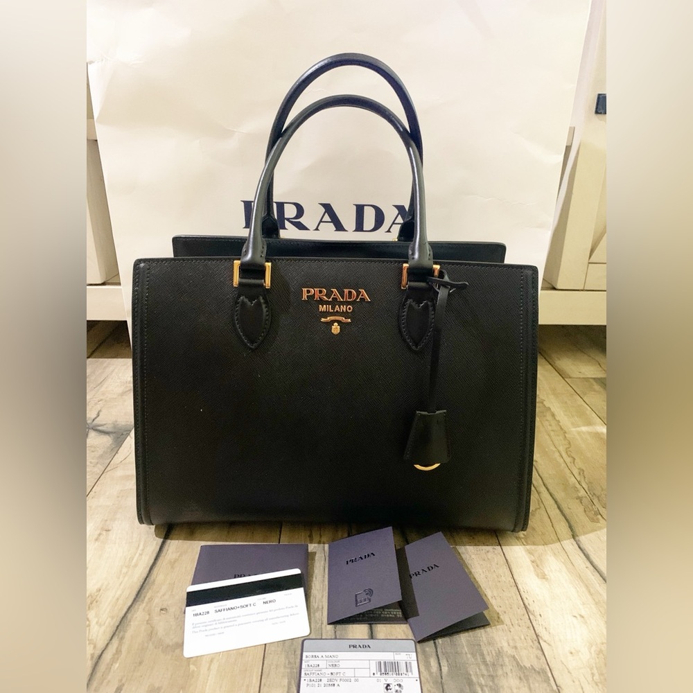 PRADA Borsa A Mano in Pelle Bag